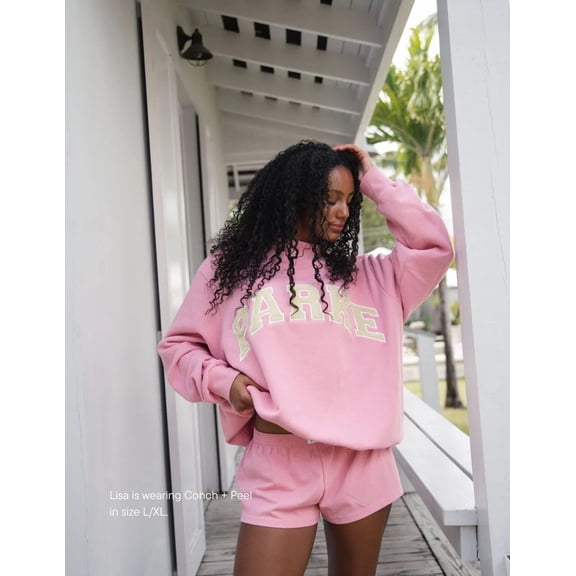 PARKE high-neck sweatshirt with embroidered letters, sports and outdoor top