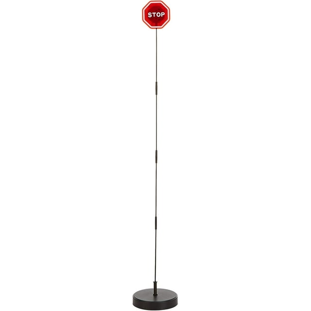 PARKEZ Flashing LED Light Parking Stop Sign For Garage