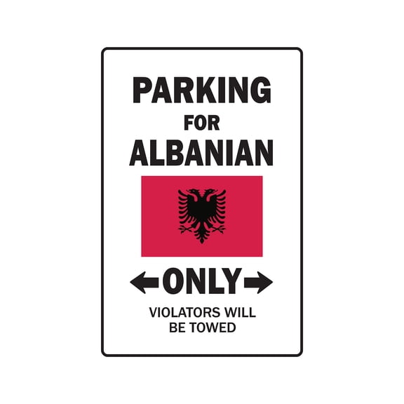 PARKING FOR AFGHANISTANI ONLY Aluminum Sign afghanistan flag national pride love | Indoor/Outdoor | 18" Tall