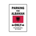 thumbnail image 1 of PARKING FOR AFGHANISTANI ONLY Sign afghanistan flag national pride love | Indoor/Outdoor | 20" Tall, 1 of 4