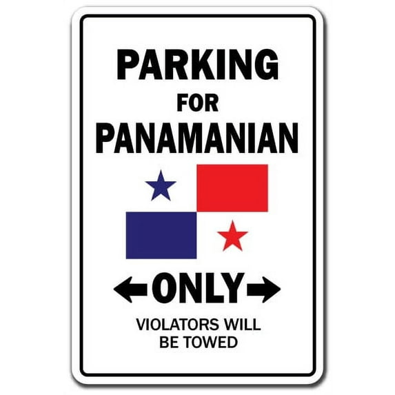 PARKING FOR PARAMANIAN ONLY Sign flag national pride love | Indoor/Outdoor | 20" Tall