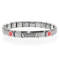 thumbnail image 1 of PARKINSON'S DISEASE Medical Alert ID Bracelet, Modular Charm Style - SIZE OPTION C, 1 of 6