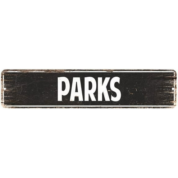 PARKS Gift Street Sign Home Decor Chic Gift 4x18 104180003418
