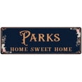 thumbnail image 1 of PARKS Home Sweet Home Victorian Look Gift 6x18 Metal Sign 206180046212, 1 of 1