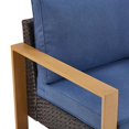 thumbnail image 1 of PARKWELL 2-Piece Square Metal Armrest for ChicRelax Collection Armless Sofa(Armrest Only), 1 of 8