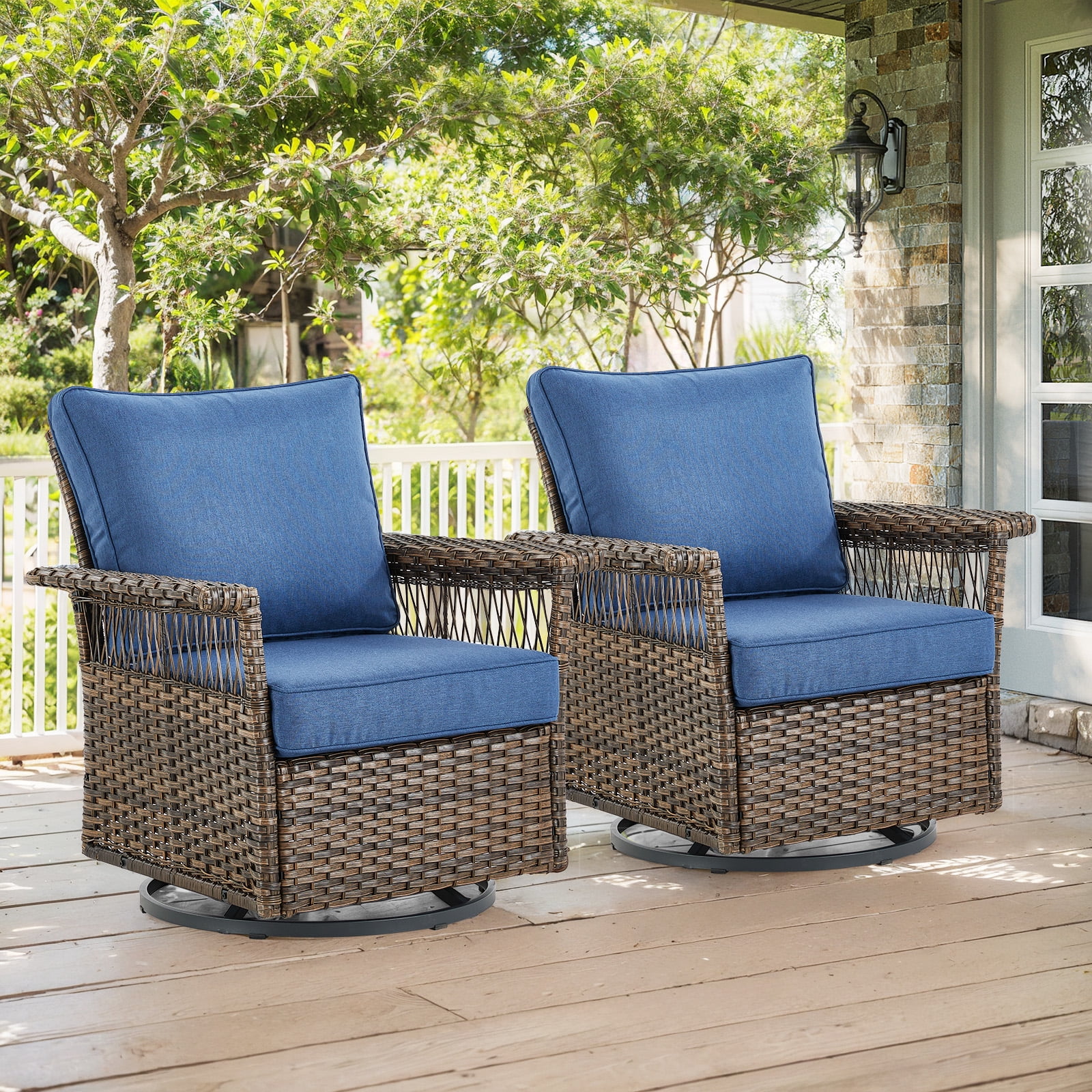 Outdoor wicker rockers and gliders discount