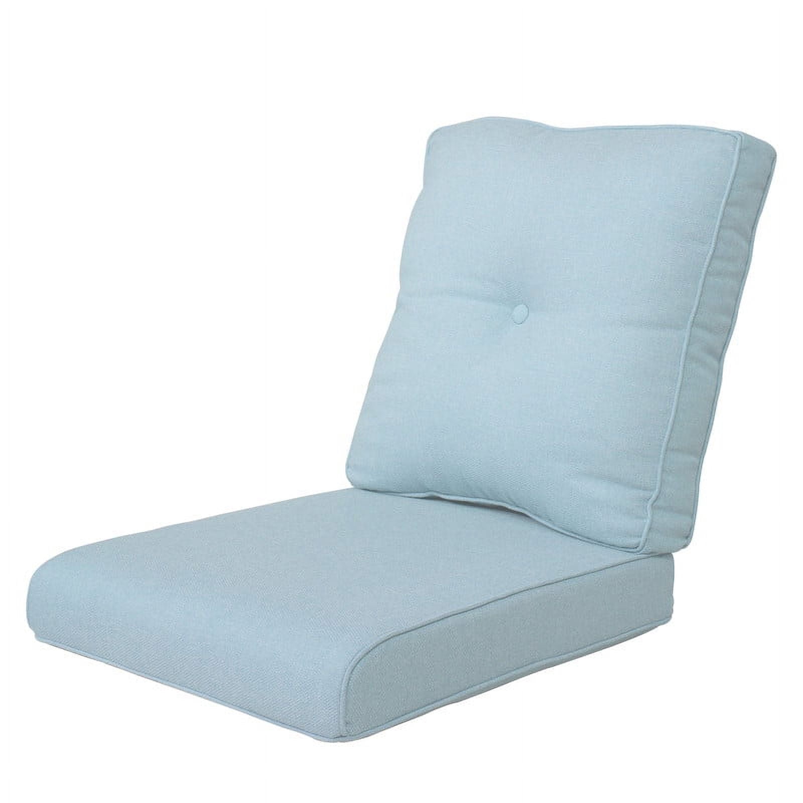 PARKWELL Outdoor 2-Piece Deep Seat Cushion,24 x 22, Water Repellent, Fade Resistant, Deep Seat Bottom and Back Cushion for Chair, Sofa, and Couch,Baby Blue