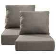 thumbnail image 1 of PARKWELL Outdoor 24" x 24" 4 Piece 6" Thicken Deep Seat Cushion Set,Water Repellent, Fade Resistant,Bottom and Back Cushion for Chair, Sofa, and Couch,Floor Futon Mat,Gray, 1 of 8