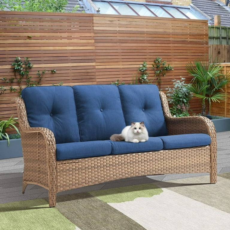 PARKWELL 3-Seat Outdoor Sofa for Garden, Balcony, Backyard, Indoor
