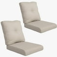 thumbnail image 1 of PARKWELL Outdoor 4-Piece Deep Seat Cushion,24 x 22, Water Repellent, Fade Resistant, Deep Seat Bottom and Back Cushion for Chair, Sofa, and Couch,Beige, 1 of 10