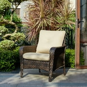 PARKWELL Outdoor Cushioned Patio Chair Set of 2,Beige