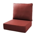 thumbnail image 1 of PARKWELL Outdoor Deep Seat Cushion Set, 22 x 24, Water Repellent, Fade Resistant, 6-Inch Thicken Deep Seat Bottom and Back Cushion for Chair, Sofa, and Couch, Red, 1 of 8