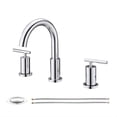 thumbnail image 1 of PARLOS 2-Handle Widespread Bathroom Faucet  with Metal Pop-up Drain Assembly and Supply Lines, Polished Chrome, 1 of 10