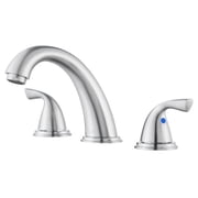 PARLOS 2-Handle Widespread Bathroom Sink Faucet, Brushed Nickel