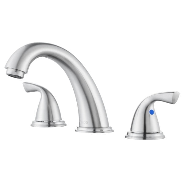 PARLOS 2-Handle Widespread Bathroom Sink Faucet, Brushed Nickel