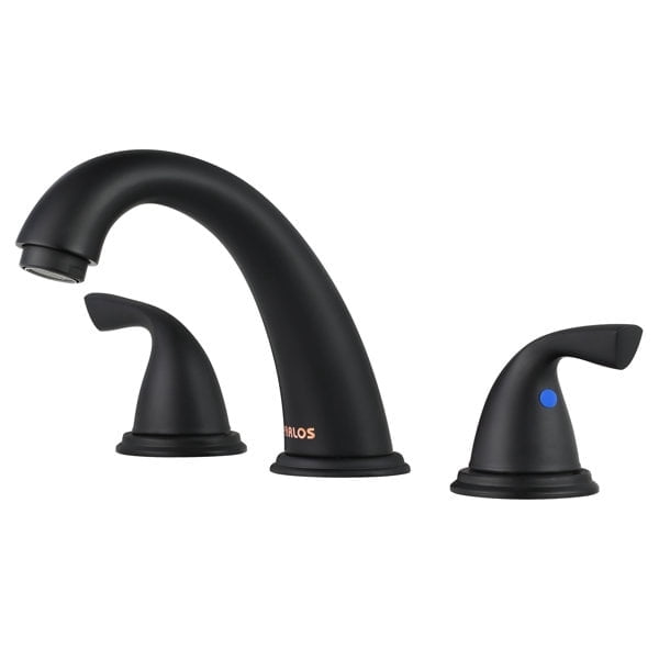 PARLOS 2-Handle Widespread Bathroom Sink Faucet, Matte Black