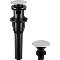 PARLOS Bathroom Faucet Lavatory Vessel Sink Pop Up Drain Stopper with Overflow, Brushed Nickel