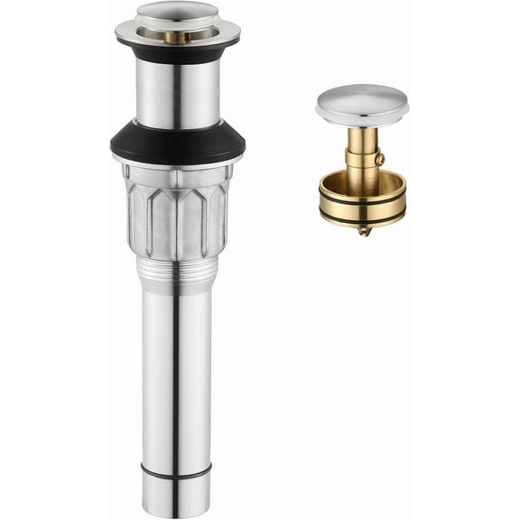 PARLOS Bathroom Sink Drain Without Overflow, Oil Rubbed Bronze