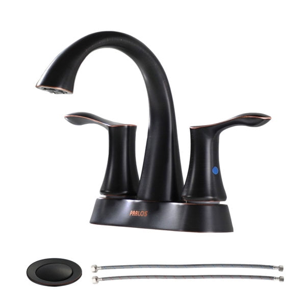 PARLOS Centerset 2-Handle Bathroom Faucet with Drain Assembly
