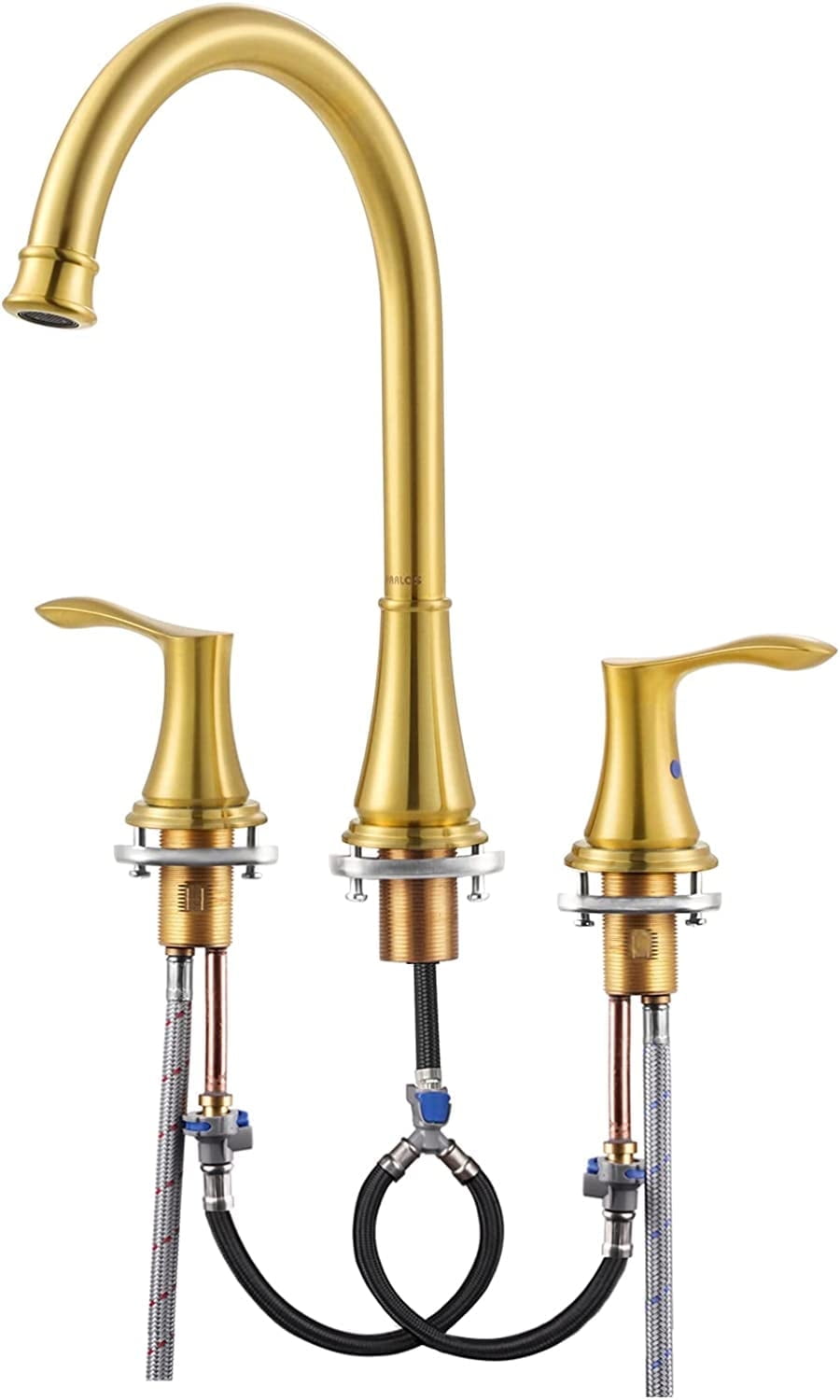 Demeter Brushed Gold High Arc 2-Handle Roman Tub Faucet