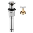 thumbnail image 1 of PARLOS Bathroom Sink Pop-Up Drain with Overflow, Drainer,Drain Stopper,Chrome, 1 of 8