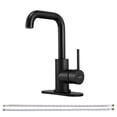 thumbnail image 1 of PARLOS Single Hole Single-handle Bathroom Faucet, Matte Black, 1 of 7
