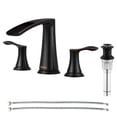 thumbnail image 1 of PARLOS Widespread 2-handle Waterfall Bathroom Faucet with Drain Assembly, 1 of 7