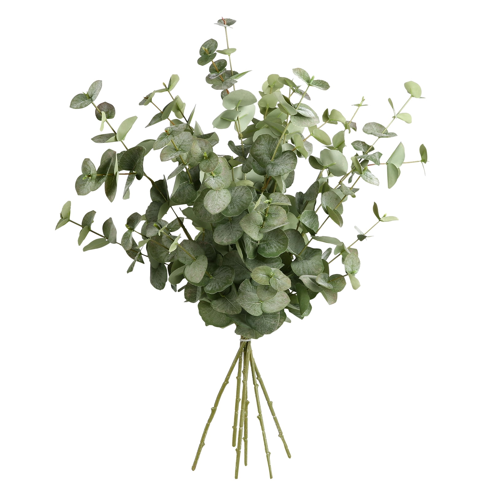 PARMPH 6Pcs Artificial Eucalyptus Branches Leaves, 24.41'' Faux Silk