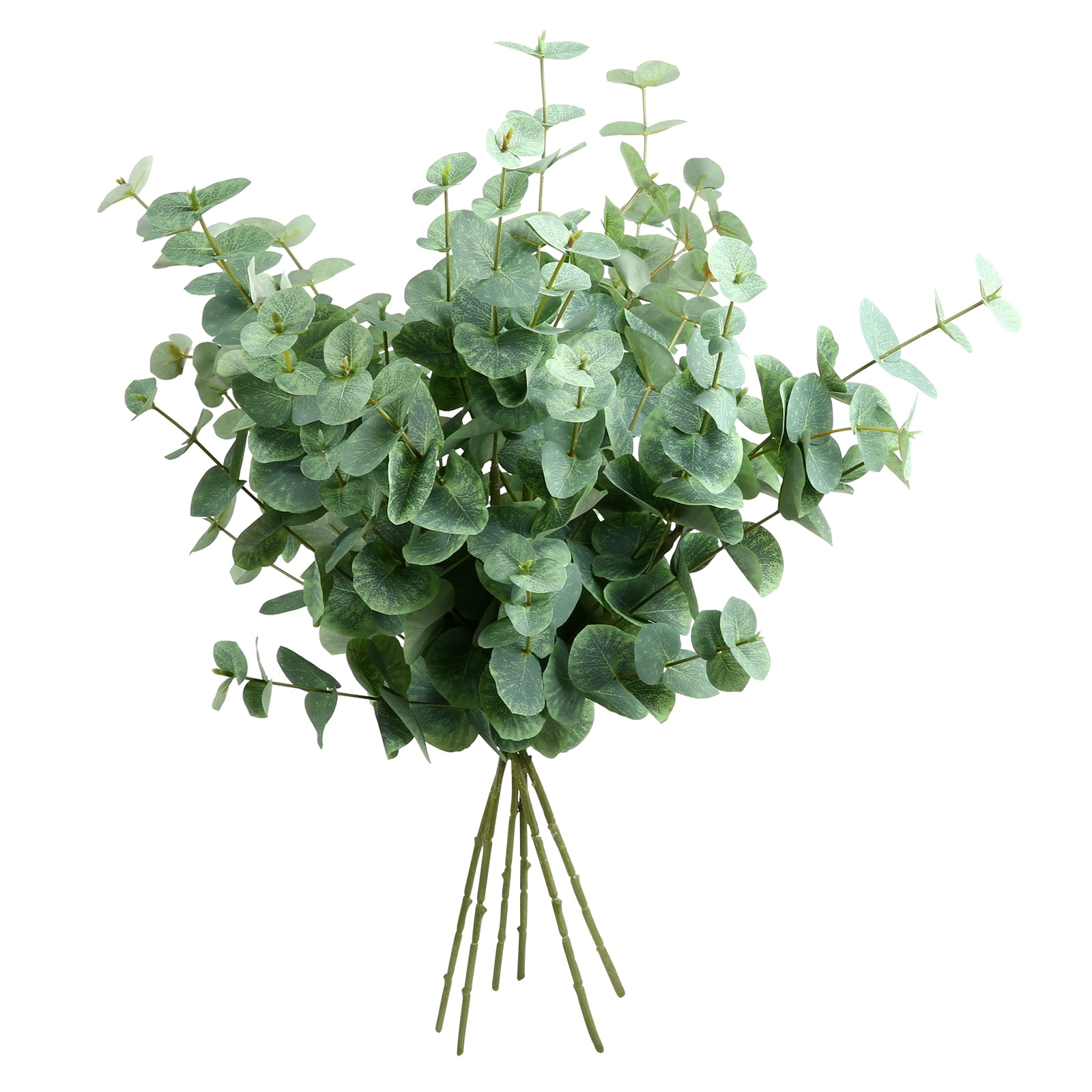 PARMPH 6Pcs Artificial Eucalyptus Branches Leaves, 24.41'' Faux Silk