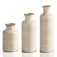 PARMPH Decorative Ceramic Vase Set of 3, Tall Designs for Home Decor
