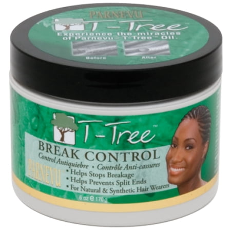 Parnevu T-Tree Break Control Hair Cream Helps Stop Hair Breakage, 6 Oz