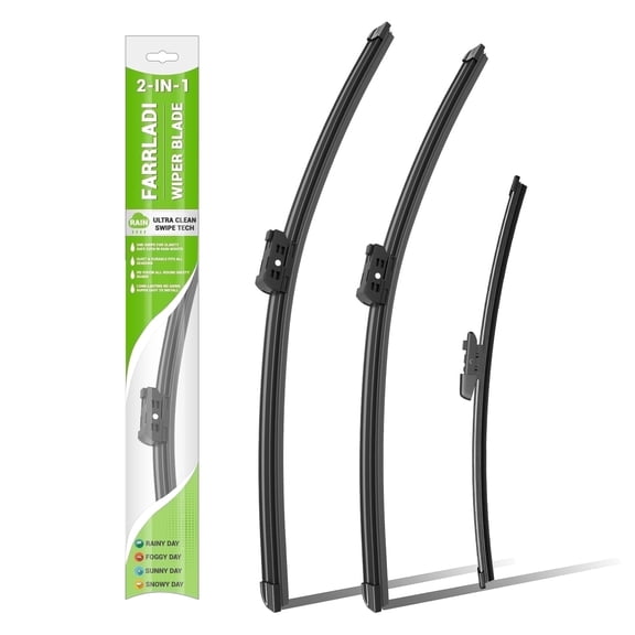 FARRLADI Silicone Windshield Wipers Replacement for VW Atlas 2018-2023,Original Equipment Automotive Replacement Wiper Blades - 26"+22"+12"(3 Pack)