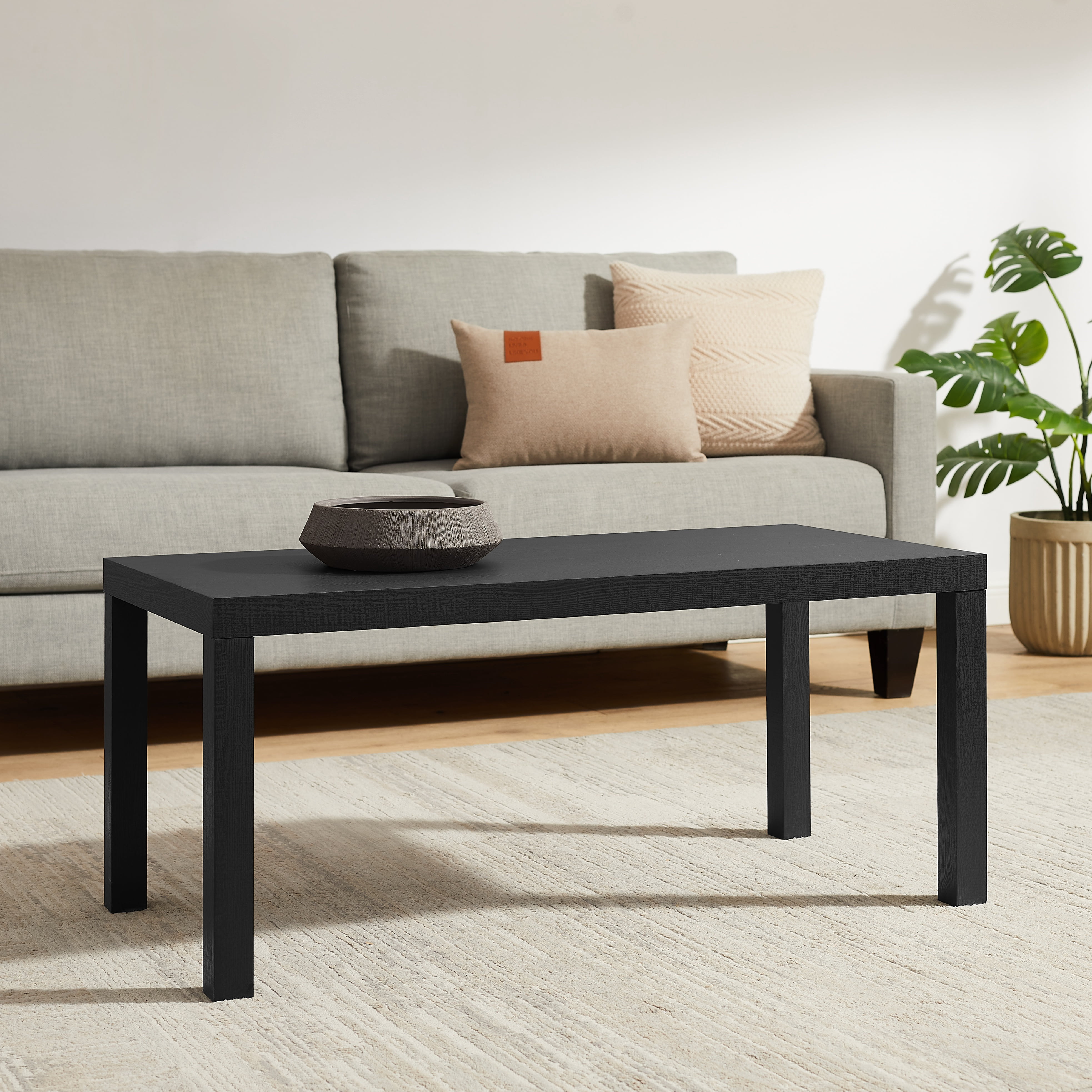Mainstays Parson Coffee Table, Black Finish