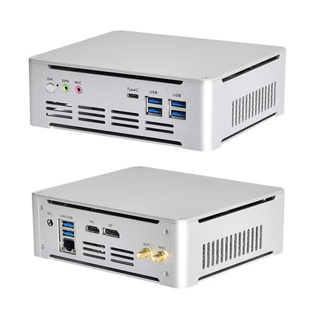 PARTAKER Mini PC, Desktop Computer, Core i7 7820HK Processor, Windows 11 Pro or Linux Ubuntu, DP, HD-MI, 6 x USB3.0, Type-C, LAN, Smart Fan, 8GB Ram 240GB SSD