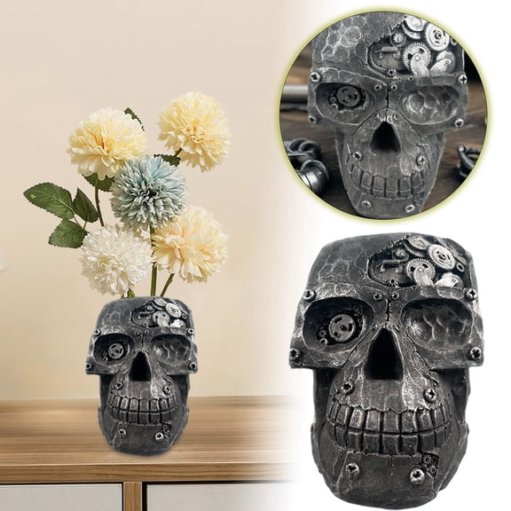 PARTGRE Flower Pots Industrial Style Planter Unique Gothic Flower Pot For Home Garden Modern Succulent Holder With Hole GN1 XL