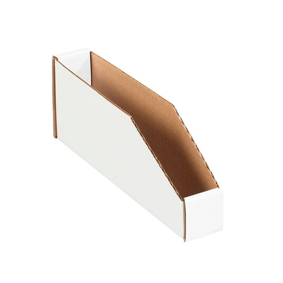 PARTNERS BRAND BINMT212 Corrugated Bin, 12"L x 2"W x 4-1/2"H, 50PK