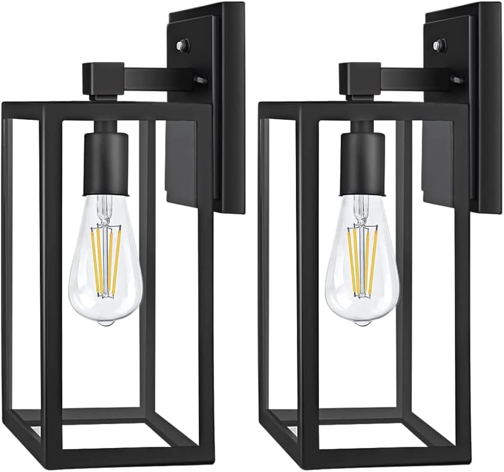 PARTPHONER Outdoor Light Fixtures Wall Mount, Porch Light, Waterproof