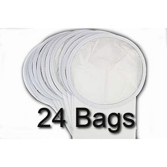 ALL PARTS ETC. 24 Pack of Micro Filtration Allergen Paper Vacuum Bags Compatible with GV 6 Quart Backpack Vacuum Cleaner Using This Short Round Top Style and Tristar Canister Vacuum
