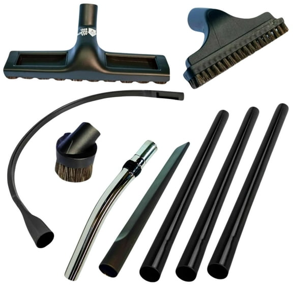 ALL PARTS ETC. Complete Attachment Kit for Rainbow E, E2, SRX - 3 pcs 19" Extension Wands, Metal Handle, Floor Brush, Upholstery, Crevice & Dusting Tools - Fits Electric & Non-Electric Hose Systems