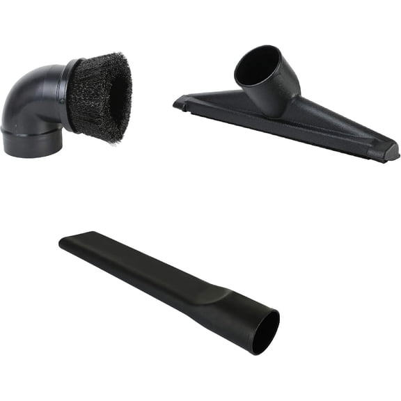 ALL PARTS ETC. Shop Vac Accessories 2 1/2 inch Attachments (2.5 Wet Dry Vac Accessories - Floor Brush, Dust Brush, Crevice Tool for Shop Vac (3-Pack Attachments)