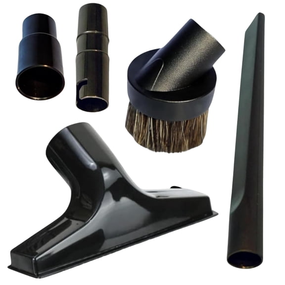 ALL PARTS ETC. Vacuum Attachment Kit Compatible with Milwaukee Tool Vacuums  Generic 5-Piece Cleaning Tools with Adapter, Crevice Tool, Dust Brush & Upholstery Tool  Will Not Fit All Models
