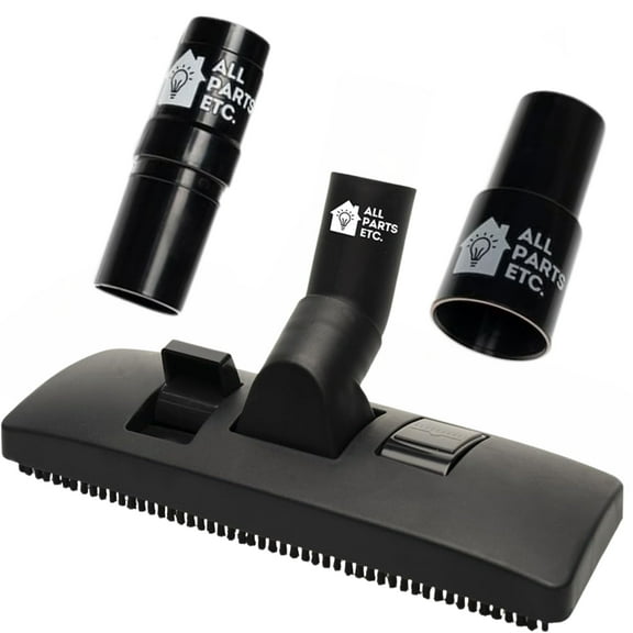 ALL PARTS ETC. Vacuum Attachments for 1.25" Accessories, Extension Wands, Deluxe Floor Brushes, Dust Brush, Crevice, Upholstery Furniture Tool & Wet Dry Use (Carpet/Wood Multi Floors)