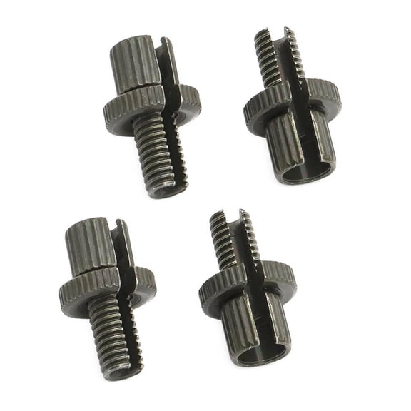 PARTSIVIA 4Pcs 8mm Brake Clutch Cable Adjuster Nut M8 for Honda Yamaha Kawasaki Suzuki ATV Black