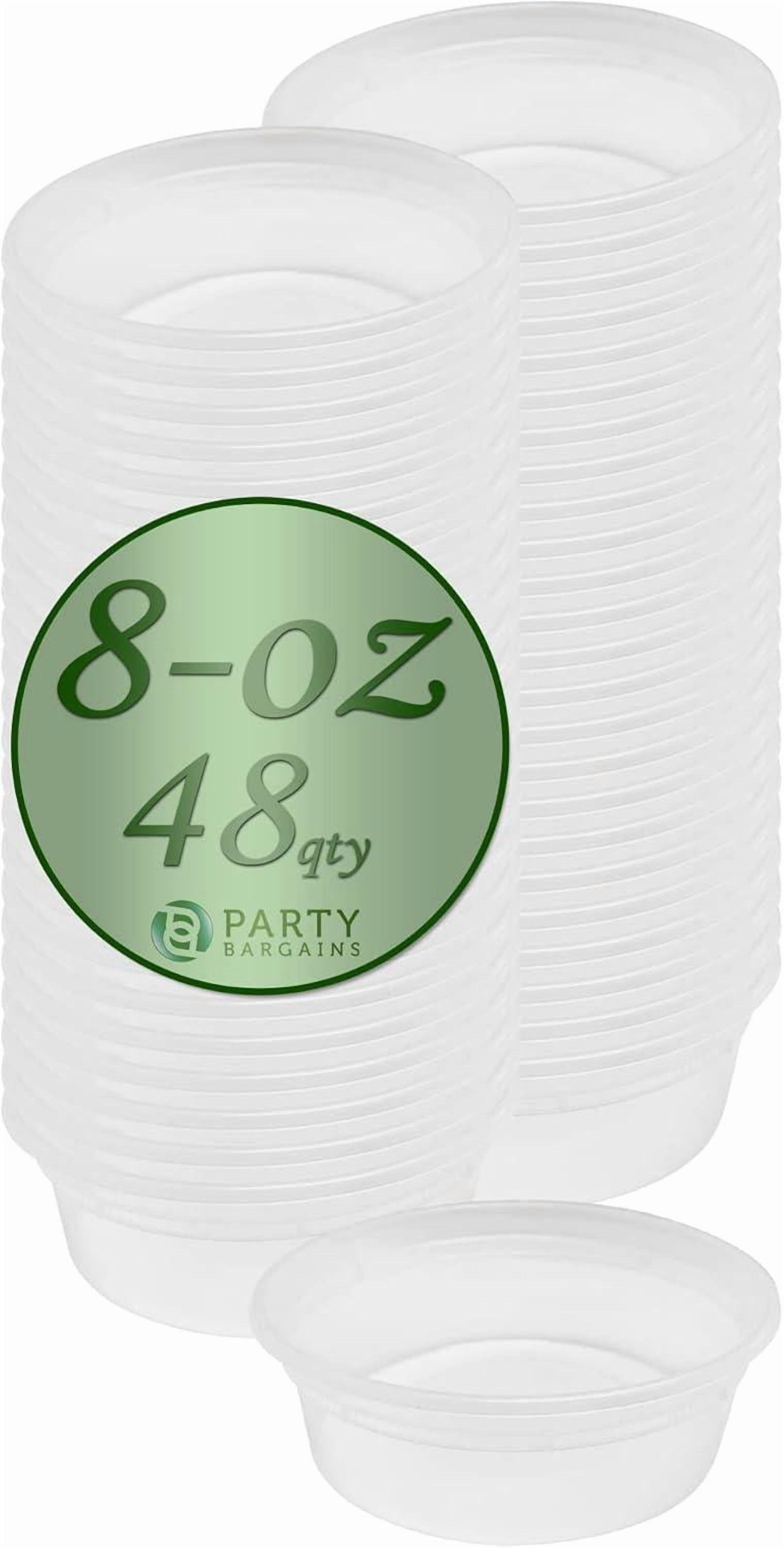 PARTY BARGAINS 32 oz. Deli Containers with Lids - [24 Count] Round