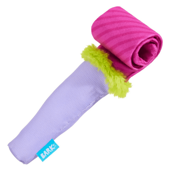 BARK Party Blow-Wower Blower Birthday Party Blower Purple Pink Plush Dog Toy XS/S
