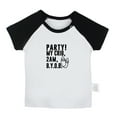 thumbnail image 1 of PARTY! MY CRIB 2AM B.Y.O.B. Funny T shirt For Baby, Newborn Babies T-shirts, Infant Tops, 0-24M Kids Graphic Tees Clothing (Short Black Raglan T-shirt, 0-6 Months), 1 of 4