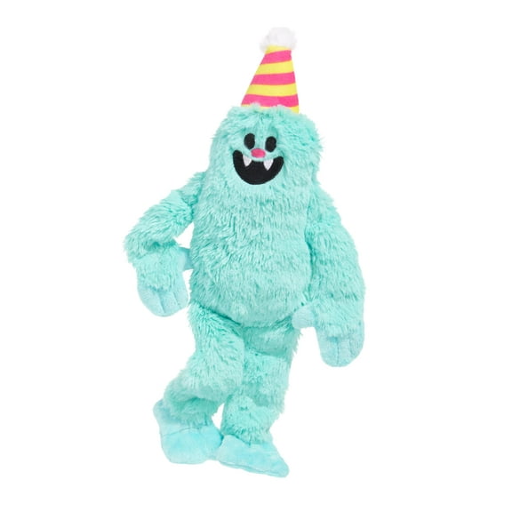 BARK Party Monster Marty Birthday Party Monster Blue Plush Dog Toy Large