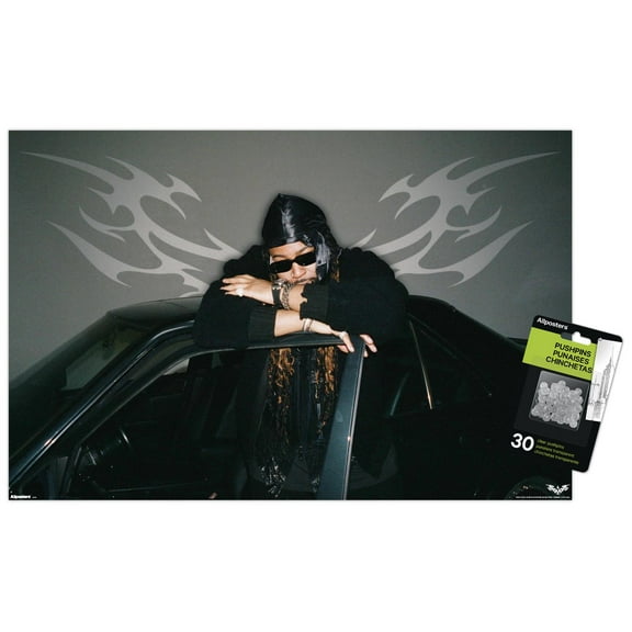 PARTYNEXTDOOR - Car Wall Poster with Push Pins, 14.725" x 22.375"