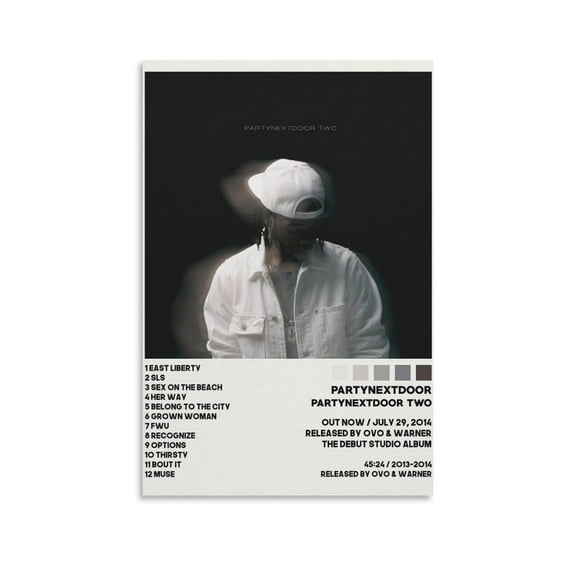 PARTYNEXTDOOR PARTYNEXTDOOR TWO Canvas Poster Bedroom Decoration Landscape Office Valentine's Birthday Gift