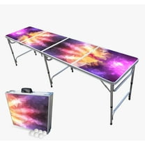 PARTYPONG 8 Foot Folding Beer Pong Table - Prism Edition